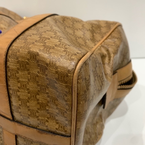 Celine Brown Macadam Boston Bag Sku#85272 (Gently used, Stains) - Picture 8 of 14